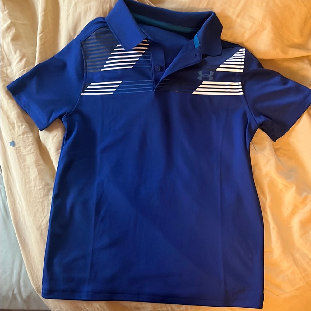 Under Armour Kids Blue Polo Shirt
